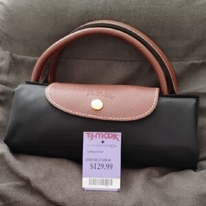 Longchamp Black and Brown Women's Bag